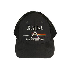 Kauai Trucker Hat — Mesh Snapback Adjustable Baseball Cap — Pink Floyd-Inspired